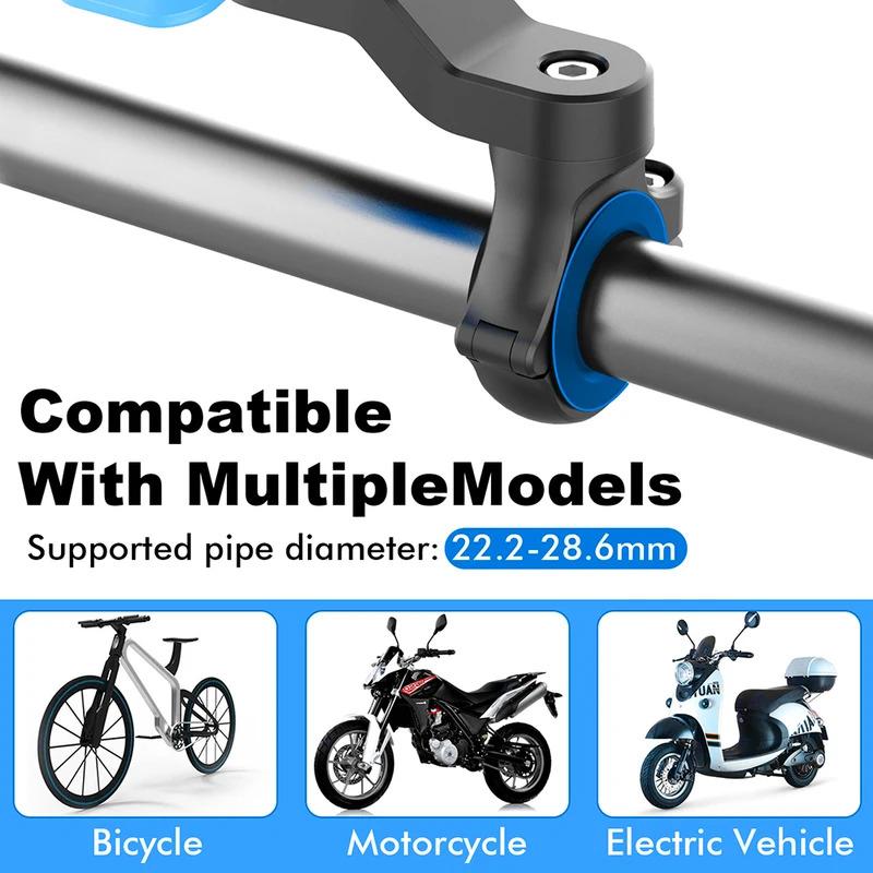 Quad Lock Motorcycle Bike Phone Holder Shock Absorber Phone Bracket Vibration Damper Self Lock Anti-shake Handlebar Stem Holder