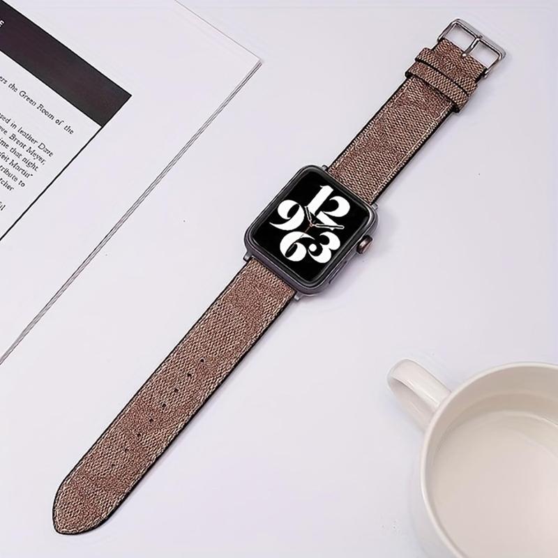 Luxury Watch Bands Compatible with  Watch Band 38mm 40mm 41mm 42mm 44mm 45mm, Designer Retro Leather Band Strap Classic Band Buckle for iWatch Series SE 8 7 6 5 4 3 2 1