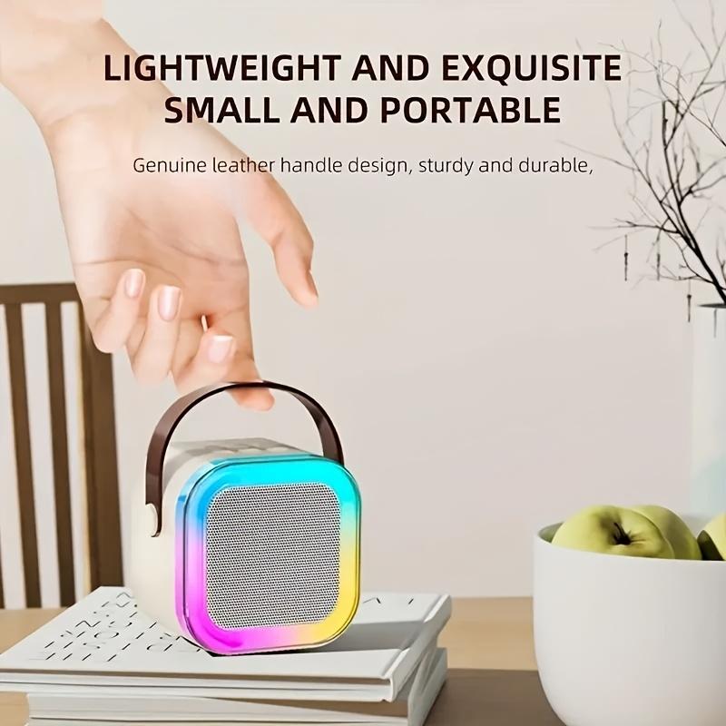 Portable Handheld Wireless Speaker With Microphone Set, Home Karaoke Machine For Adults Home Party Birthday K12