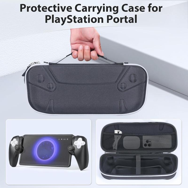 BRHE Carrying Case for Playstation Portal Case with PS Portal Silicone Soft Cover Case Playstation Portal Screen Protector Thumb Grip Caps