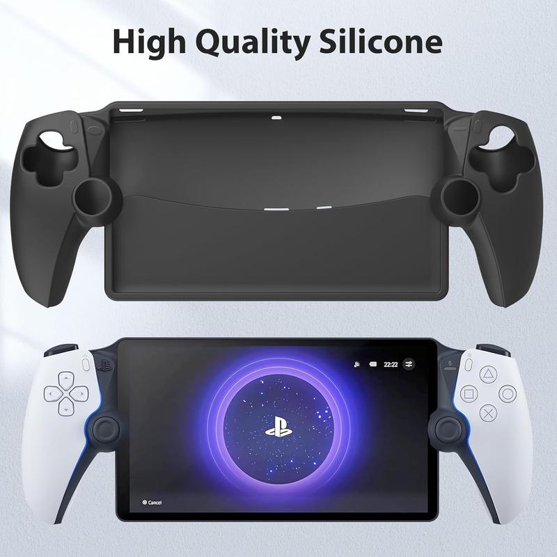 BRHE Carrying Case for Playstation Portal Case with PS Portal Silicone Soft Cover Case Playstation Portal Screen Protector Thumb Grip Caps