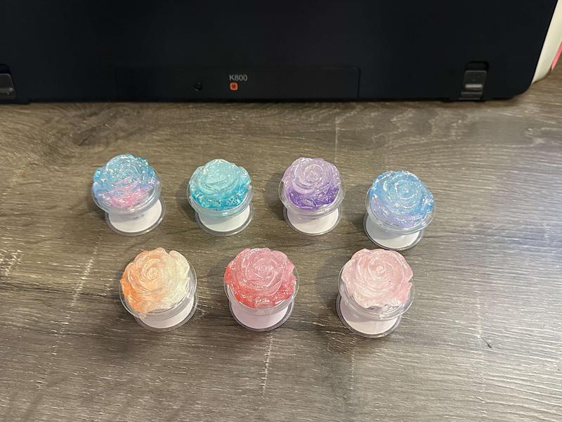 Luminous Rose Pop Socket for phone