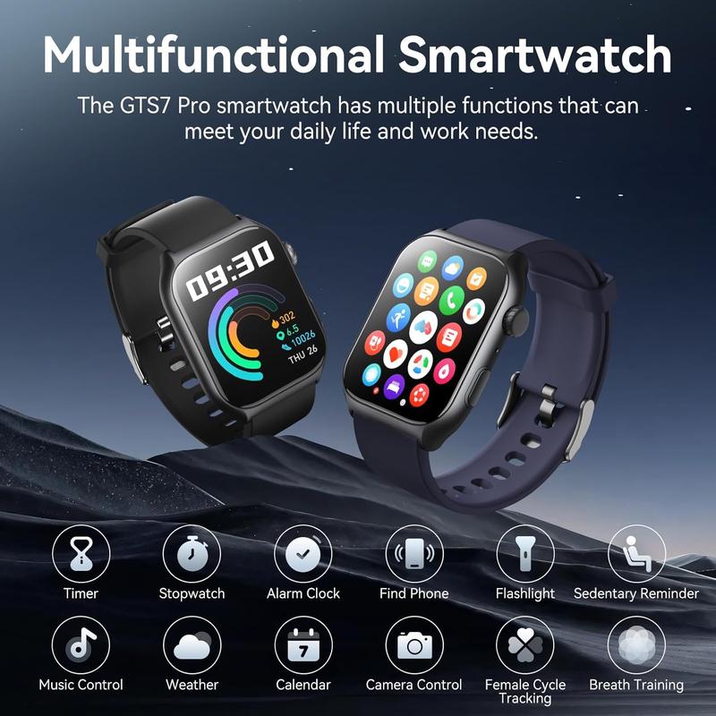 Smart Watch for Men Women (Make Answer Call), 2.0