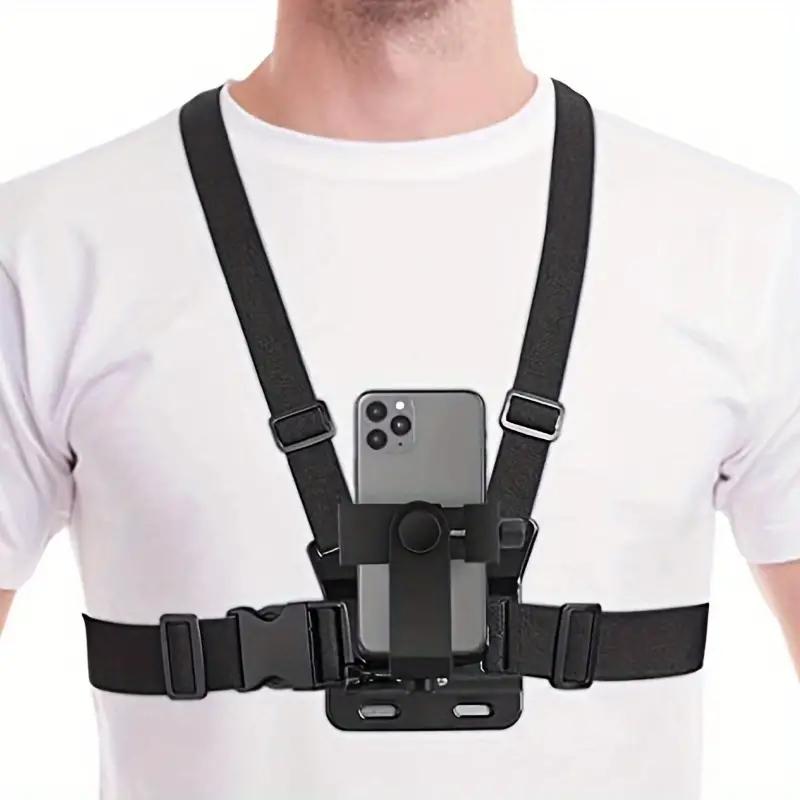 Hanging Neck Mount for Phones, Neck Car Phone Holder POV Vlog Selfie Mount Hand Free Phone Neck Holder Chest Stand Strap Video Recording for iPhone 15 14 13 12 Series Android Phones,Action Camera Accessories Smartphone