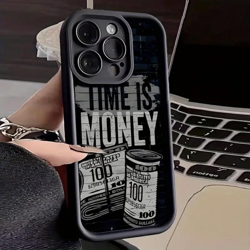 Money Pattern Phone Case, Anti-drop Cellphone Protective Case, Decorative Phone Accessories Compatible with iPhone Series