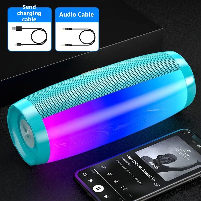 TG157 wireless speaker, portable for outdoor use, with LED light,1200mAh,waterproof,multifunctional,button operation.Smartphone AudioBluetooth speakerThanksgiving gift, Christmas and New Year gift. Christmas gift set. Halloween gift. Christmas gift.