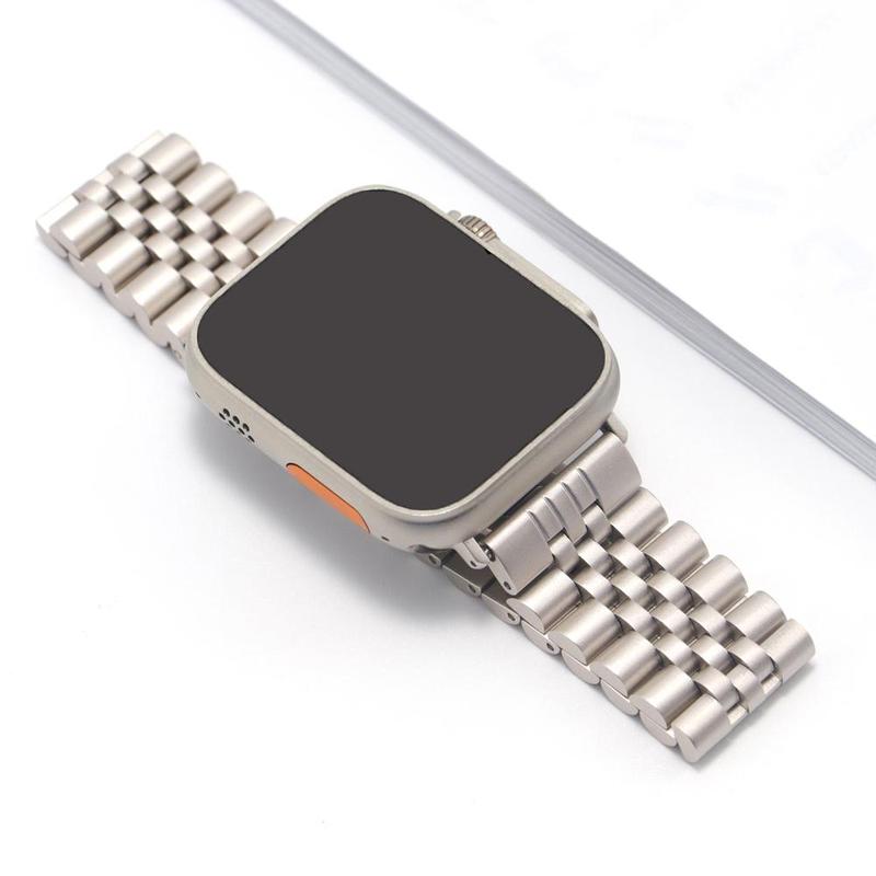 Stainless Steel Watch Band, Fashionable Watch Band for Apple Watch 42 44 45 49mm 38 40 41mm, Universal Butterfly Buckle Watch Band