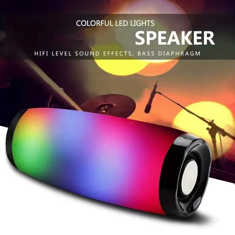 TG157 wireless speaker, portable for outdoor use, with LED light,1200mAh,waterproof,multifunctional,button operation.Smartphone AudioBluetooth speakerThanksgiving gift, Christmas and New Year gift. Christmas gift set. Halloween gift. Christmas gift.