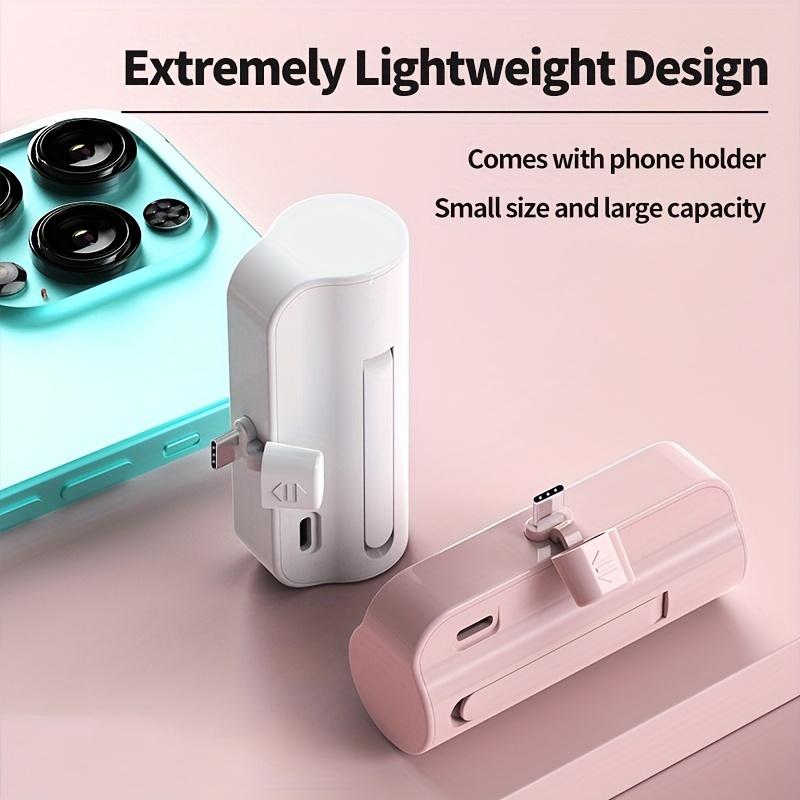 5000mAh Portable Power Bank, Ultra-Small Battery Pack Ultra-Light Ultra-Portable, Suitable For IPhone Android Mobile Digital Electronic Devices, Outdoor Emergency Power Backup Mobile Phone Battery Pack, Essential For Travelling, Electronic Gift.