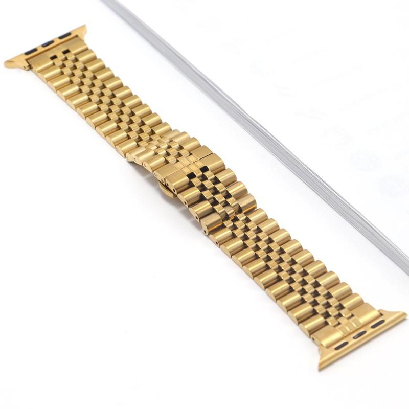 Stainless Steel Watch Band, Fashionable Watch Band for Apple Watch 42 44 45 49mm 38 40 41mm, Universal Butterfly Buckle Watch Band