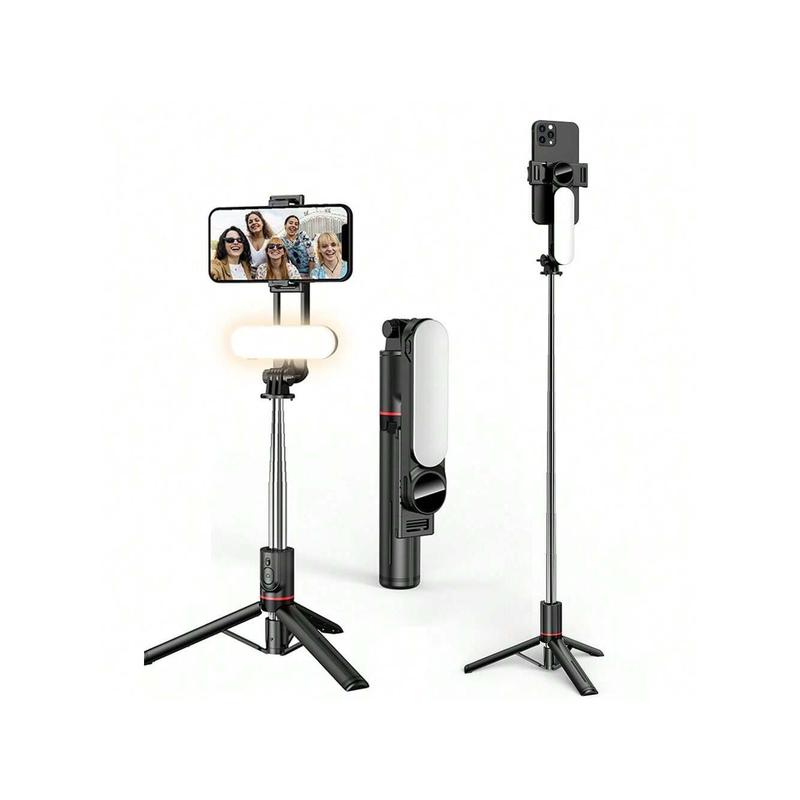 Stable Selfie Stick Tripod With Fill Light, 44 Inch Extendable Selfie Stick With Wireless Remote And Tripod Stand 360 Rotation For IPhone 15 14 13 12 11 Pro XS Max XS XR X 8 7, Samsung And Smartphone