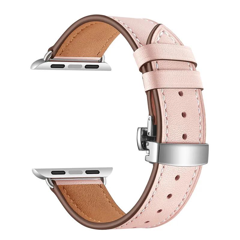 Leather strap for Apple Watch band 49mm 44mm 41mm 40mm 42mm 38mm 45mm 45mm bracelet iWatch sieries 3 5 SE 6 7 8 9 Ultra 2 strap