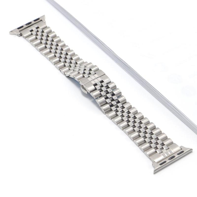 Stainless Steel Watch Band, Fashionable Watch Band for Apple Watch 42 44 45 49mm 38 40 41mm, Universal Butterfly Buckle Watch Band