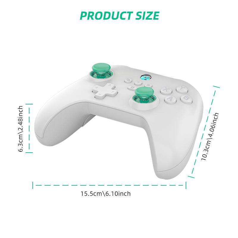 Wireless Gamepad, 800Hz Return Rate 3-Mode Gaming Controller for Android  iOS  Switch with Hall Trigger Joystick, Gaming Accessories