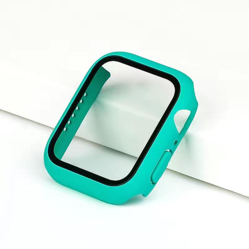 Full Coverage Watch Screen Protector, Smart Watch Screen Protective Case Compatible With Apple Watch 38mm 40mm 41mm 42mm 44mm 45mm