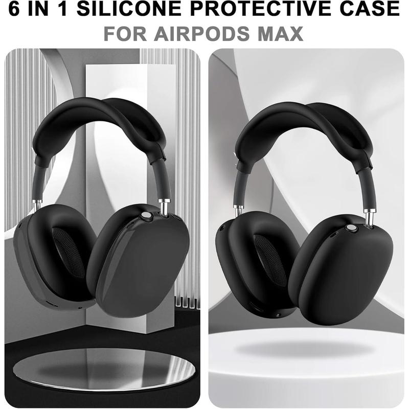 Soft Case Cover forHeadphones,Headband Pad,Accessories Silicone Skin Protector for Apple AirPods Max Protection Transparent Handheld