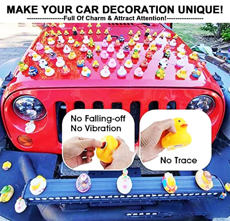 20Pcs Duck Holder , Rubber Duck Mounts Duck Plugs for a Fun and Funky  Gift for Double-Sided Stickers