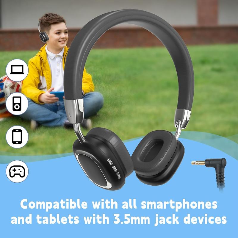 Wireless Bluetooth Headphones, 8H Playtime, Noise Cancelling, HiFi Stereo Over Ear Headphones with Microphone, Foldable Lightweight Bluetooth 5.3 Headphones for Travel Office,Summer Gifts