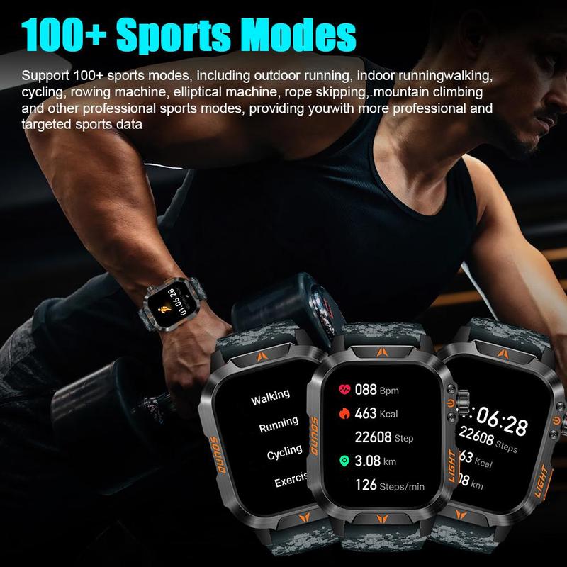 Multifunctional Smart Watch, Fashion Digital Watch with Heart Rate Monitoring & Sleep Tracking, Sports Watch with Multiple Sport Modes for Women & Men, Wearable Devices for Android & iPhone & Smartphone, Smartwatch with Wireless Call Hands-Free Function