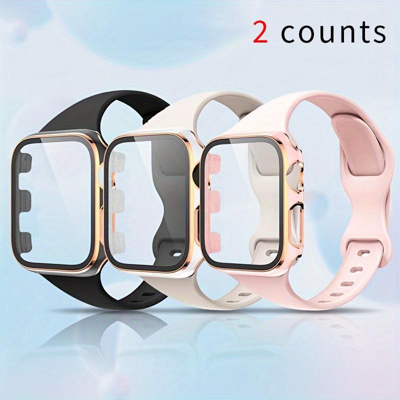 Smart Watch Band & Case Set, Adjustable Watch Band & Watch Protective Case, Wearable Accessories Compatible with Apple Watch 10 9 8 7 6 5 4 3 2 1