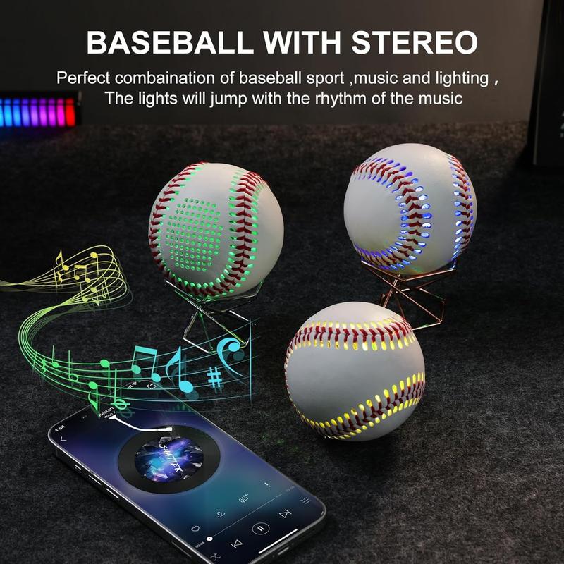 Baseball Glow in The Dark Baseball with Built-in Speaker, for Baseball Fans