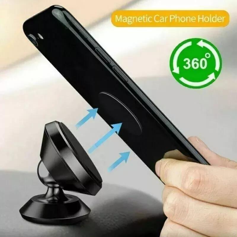 Magnetic Phone Holder for Car, 360-degree Rotation Dashboard Car Phone Holder Mount, Universal Car Interior Accessories for Smartphone