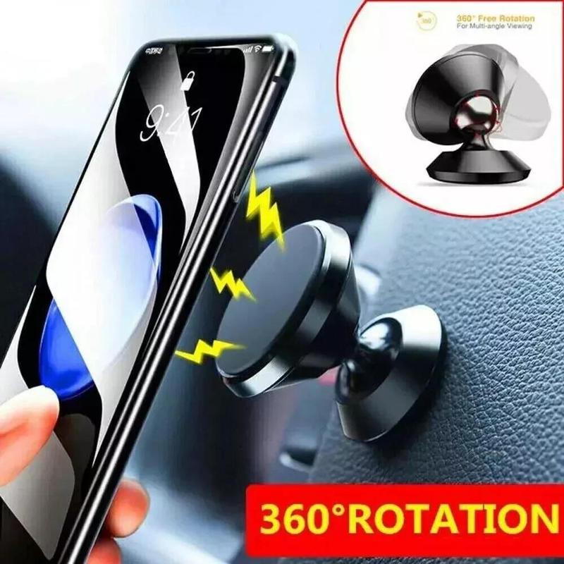 Magnetic Phone Holder for Car, 360-degree Rotation Dashboard Car Phone Holder Mount, Universal Car Interior Accessories for Smartphone