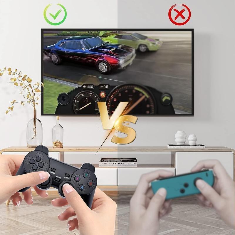 [New Product Promotion] New store discount Retro Game Console Stick,64GNostalgia Game Stick with 20000+Video Games, 9 Emulator ConsolePlug and Play for TV, Retro PlayCompatible with Arcade Maze, 4K HDOutput,2.4GHz Wireless Controllers