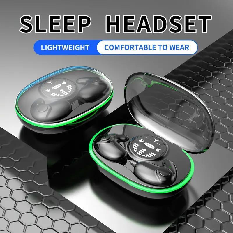 Wireless Sleeping Earbuds, Noise Cancelling Headphone, Bluetooth-compatible Earphones for Running, Exercising, Gaming Sports