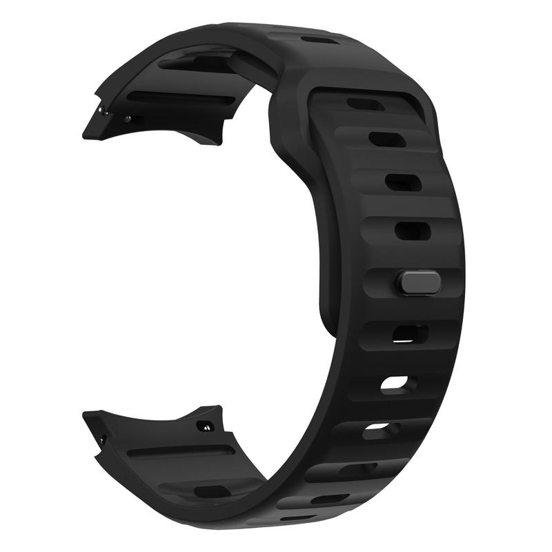 Silicone Watch Band, Wave Shaped Silicone Snap Watch Band, Universal Watch Band for Samsung Galaxy Watch 4 4 Classic 5 5 Pro 6 6 Classic