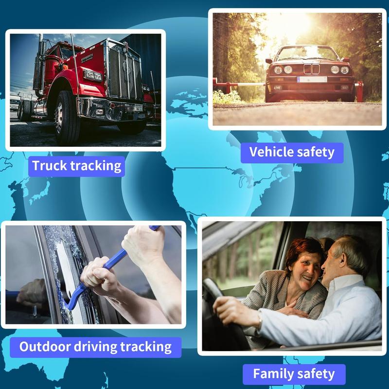 2 Real Time GPS car Tracker for Vehicles Tracking Device Car OBD Locator Works with Apple Find My APP Quick Installation Smart Tracker Anti-Lost Device Finder Position iOS Only