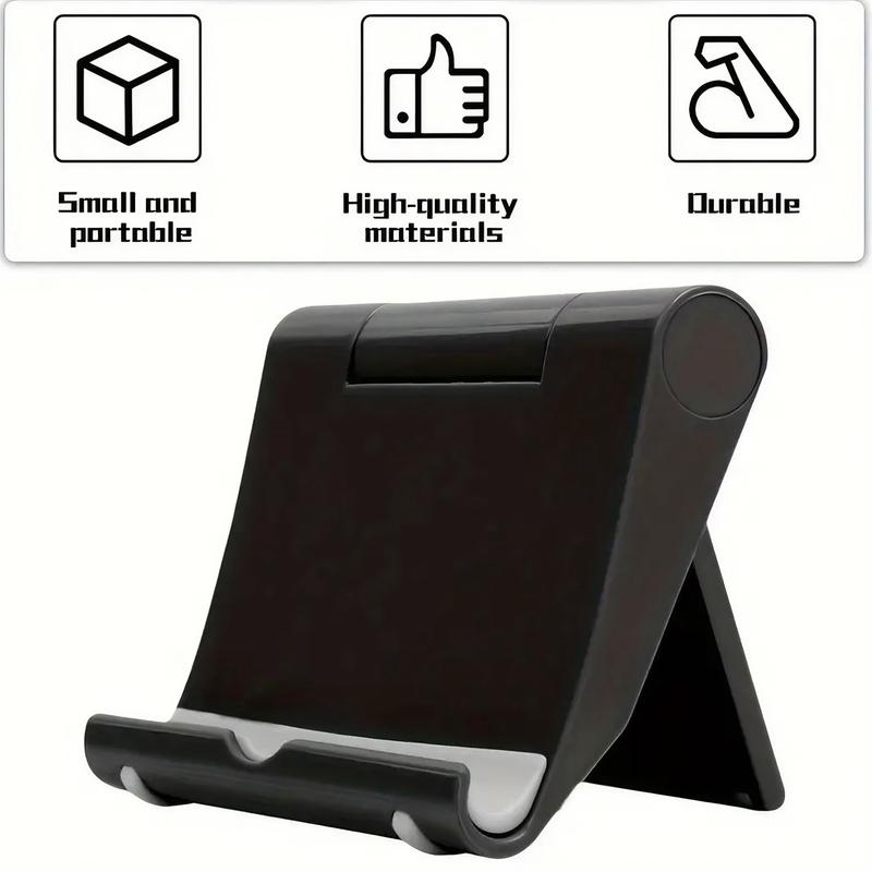 Durable Folding Cellphone Stand | 270° Adjustable Viewing Angle, Silicone Pad Base - Smartphone, Foldable