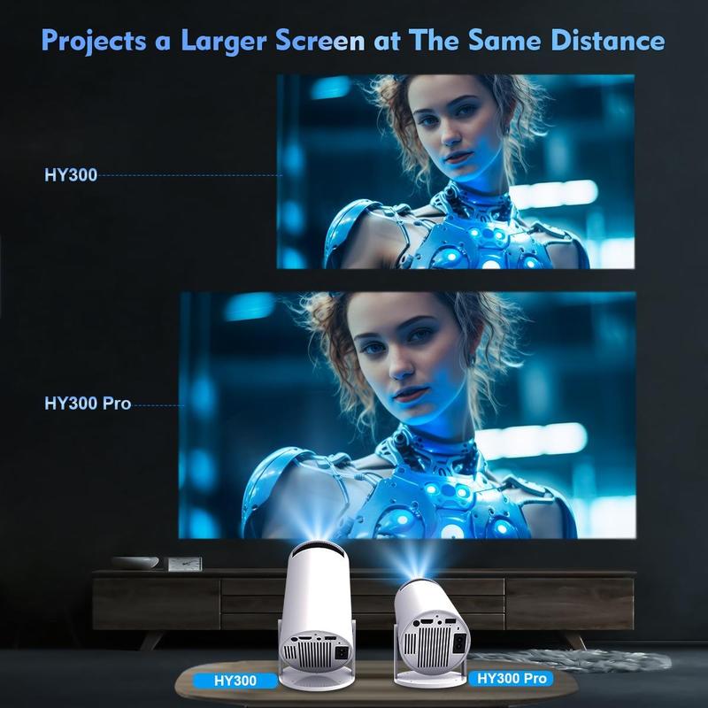 Magcubic Projector Android 11 4K 1280*720P HY300 Dual Wifi 260ANSI 180?flexible BT5.0 Cinema Outdoor Portable Projetor HY300 Pro