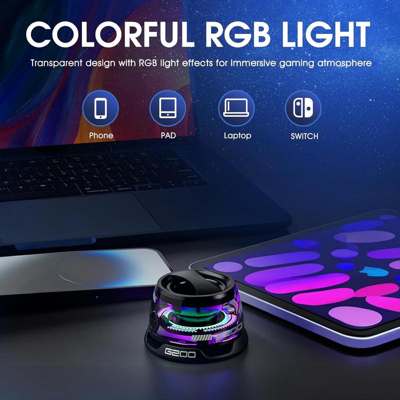 Magnetic Mini Bluetooth Speaker, G200 5W mini Speaker Wireless with Bluetooth 5.3, RGB Light, Game Mode, 7H Playtime, Portable Phone Stand for iPhone, Travel, Golf Car,for Hiking Camping,Thanksgiving Day,Christmas New Year Gift