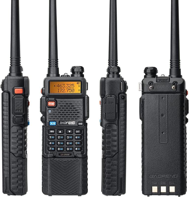 BaoFeng UV-5R 8W Tri-Power Walkie Talkie Long Range High Power Dual Band 128 CH Portable Handheld Ham Two Way Radio with 771 Soft Antenna