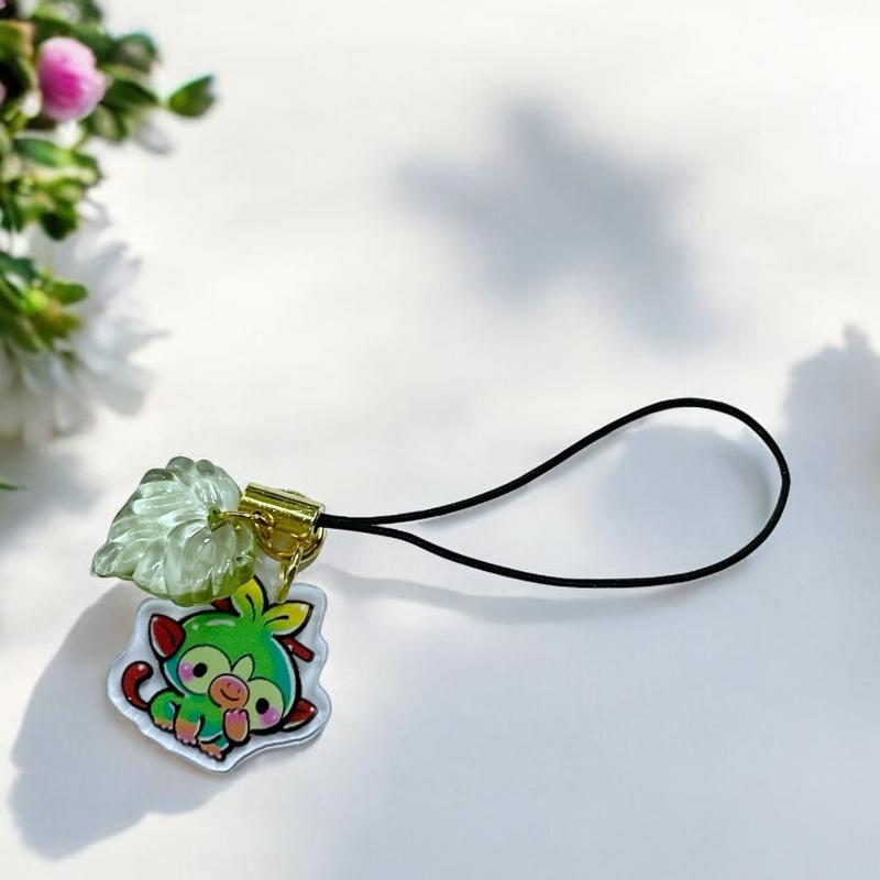 Pokemon Grass Type Phone Charm - Anime Accessories