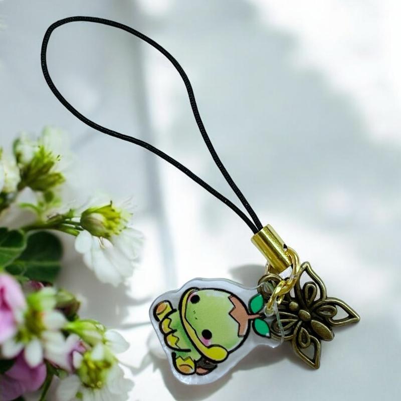 Pokemon Grass Type Phone Charm - Anime Accessories