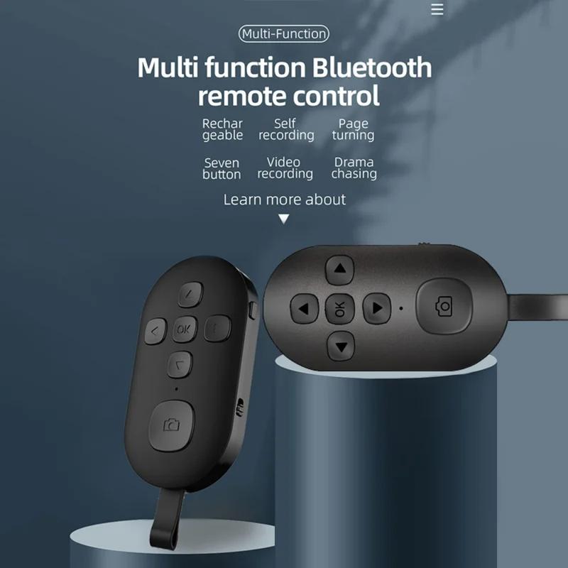 Wireless Bluetooth Mobile Selfie Lazy Instant Music Video Remote Control Mobile Phone Bluetooth Controller For Xiaomi Apple Christmas Gift