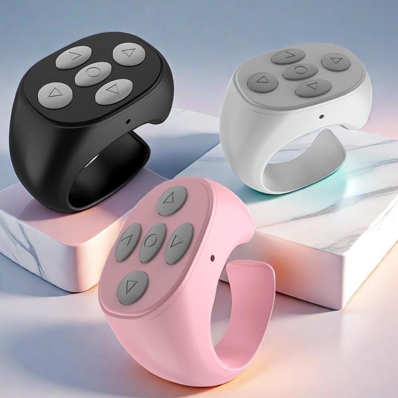 Wireless remote control ring, mobile phone selfie video controller, various APP automatic page turning, mobile phone remote control, selfie accessories