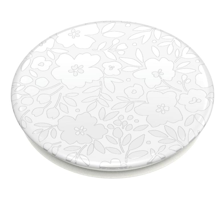 PopSockets Phone Grip with Expanding Kickstand, Floral - Blanc Fresh