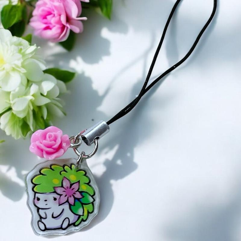 Pokemon Grass Type Phone Charm - Anime Accessories