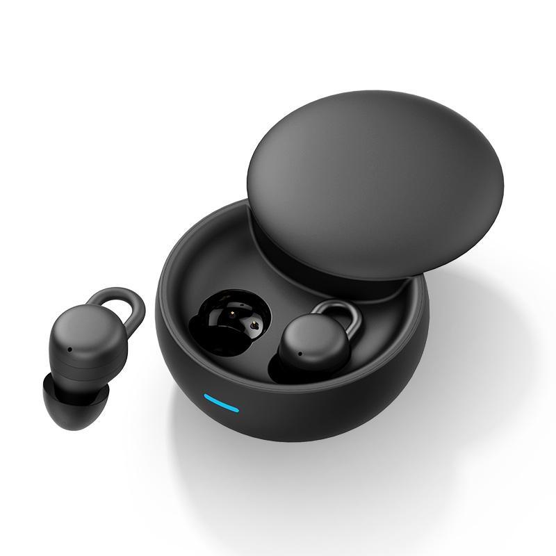 Mini True Wireless Earbuds, Ultra-compact & Discreet Earbuds with Charging Case, Noise Cancelling Headphones for Gaming, Sports, Running