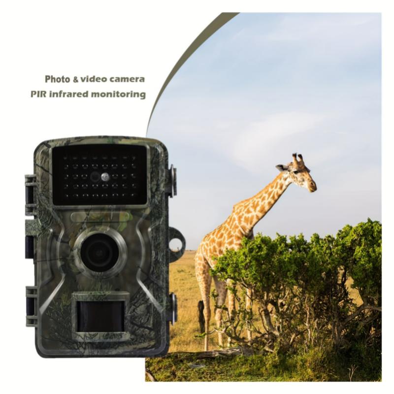 Upgraded Hunting Camera With 2 Inch Screen, HD Wildlife Trailing Camera, Night Vision PIR 393.7 Inch, 0.8 Second Trigger Motion Activation, Suitable For Outdoor Wildlife Surveillance Camouflage