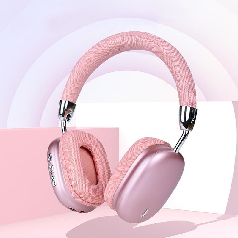 Wireless Over-ear Headphone, Foldable Headphone with Built-in Microphone, Bluetooth-compatible Earphone for Mobile Phone, Computer, MP3