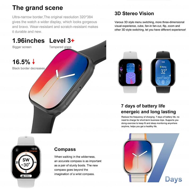 New Original For Apple Watch 10 Series Smart Watch Men NFC Always Display Body Temperature BT Call Waterproof Women Smart Watch Bluetooth Charging