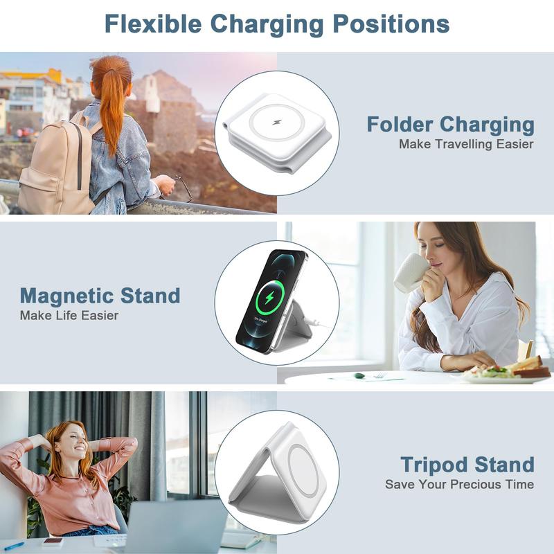 BIG SALE-Charging Station for Christmas Gift Black Friday, Compatible with iPhone 15 14 13 12 Pro Max,Apple Watch,AirPods,Adapters not Included