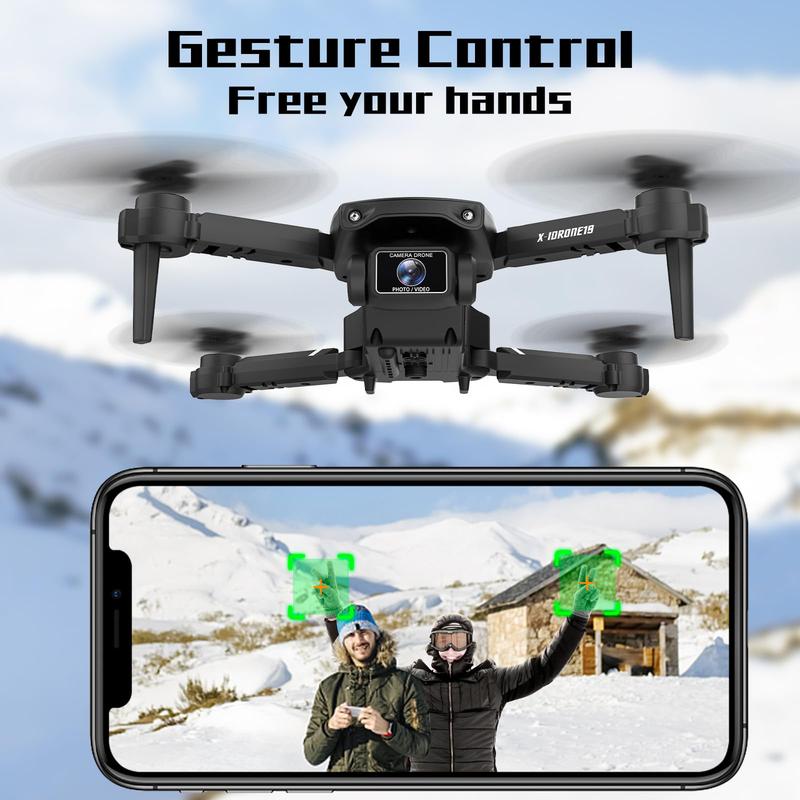 KARUISRC X19 Drone with Dual 720P Camera,Under 249 g,Optical Flow Positioning,Altitude Hold,for Beginners and 2 Batteries for 20-Min Max Flight Time