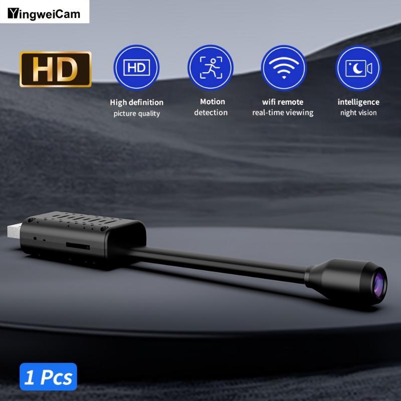 Huaqiangbei Monitoring Mini Camera, HD Deforming Lens, Bend At Will, Wi-Fi Link Mobile Phone Convenient, Intelligent Cloud Storage, Support 128g Memory Card Cycle Video, Usb Direct Power Supply, Intelligent Motion Detection