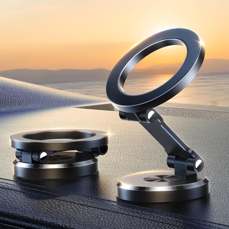 Magnetic Car Phone Holder, Hands Free Phone Holder for Car, Car Phone Mount, Car Dashboard Mobile Phone Mount for iPhone 15 14 13 12 Pro Max Plus Mini Cellphone, Car Accessories