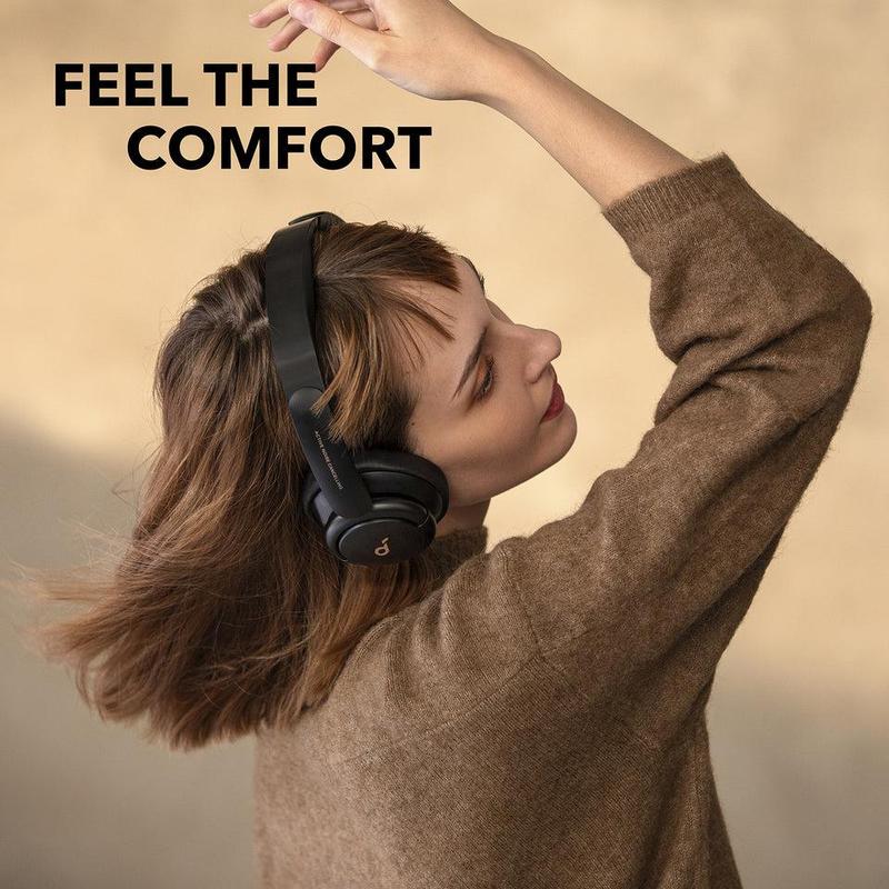 Soundcore by Anker Life Q30 Hybrid Active Noise Cancelling Headphones with Multiple Modes, Hi-Res Sound, Custom EQ via App, 40H Playtime, Comfortable Fit, Bluetooth, Multipoint Connection